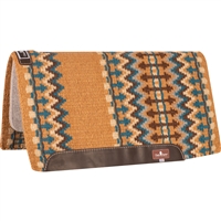 Classic Equine® Wool Top Saddle Pad 34" x 38" Buckskin & Ocean