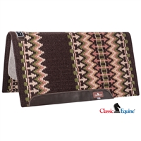 Classic Equine® Wool Top Saddle Pad 34" x 38" - Coffee & Latte