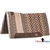 Classic Equine® Contoured Wool Top Saddle Pad 34" x 38" - Latte & Navy
