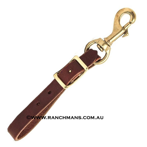 Ranchman's Leather Back Cinch Connector Strap w/Snap