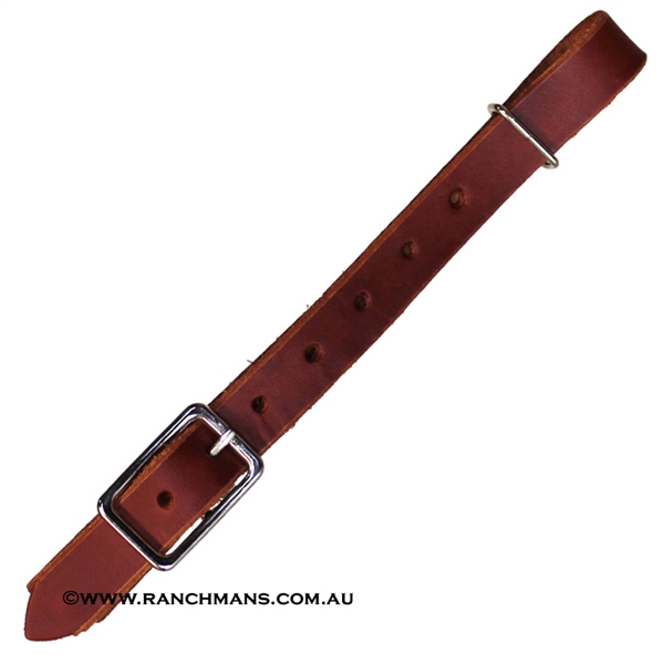 Ranchman's Red Latigo Leather Back Cinch Connector Strap