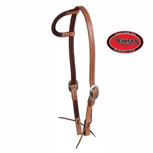 Teskey's 3/4" Double & Stitched Sliding Ear Headstall