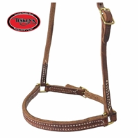 Teskey's Harness Leather Adjustable Caveson
