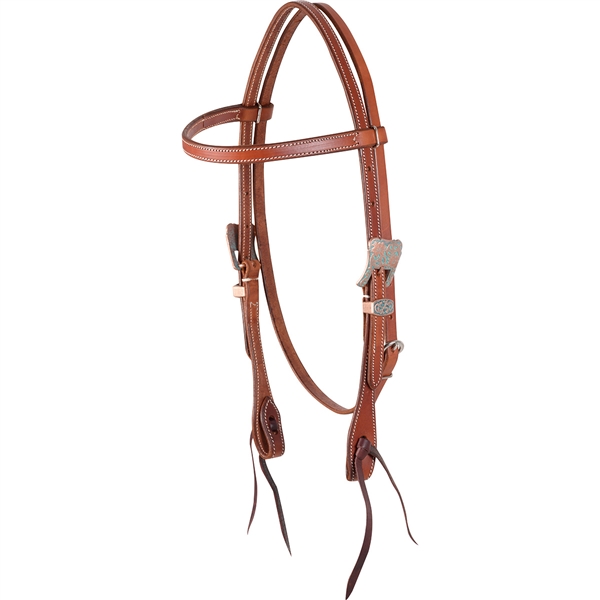 Martin Saddlery© Copper Patina Browband Headstall