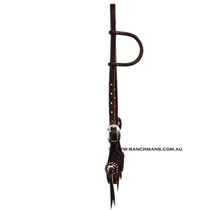 Ranchman's 5/8" Sliding One Ear Rosettes Headstall