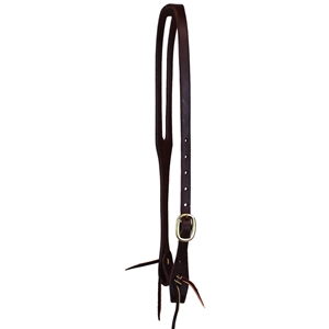Ranchman's 5/8" Oiled Harness Leather Slot Ear Headstall