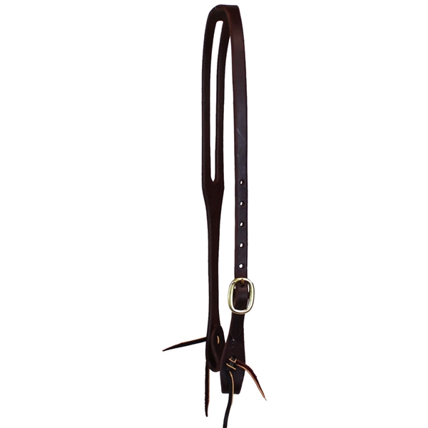 Ranchman's 5/8" Oiled Harness Leather Slot Ear Headstall