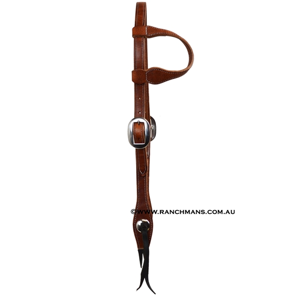 Yoder Sliding One Ear Headstall w/Conchos