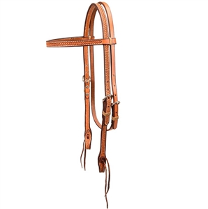 Ranchmans Basket Stamp Browband Bridle