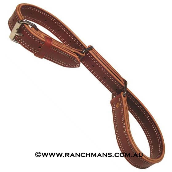 Ranchman's Double & Stitched Figure 8 Leather Hobbles