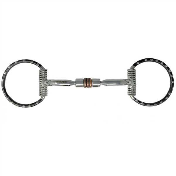 Showman® D-Ring Comfort Snaffle w/Copper Roller