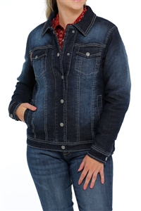 Ladie's Cinch® Denim Trucker Jacket - Indigo