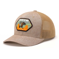 Cinch® Grey & Orange Bucking Horse Cap