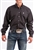 Mens Cinch® Solid Black Pinpoint Oxford Buttondown Shirt - Black