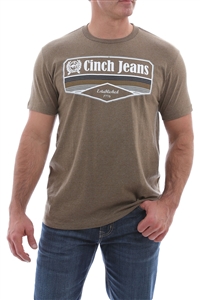 Mens Cinch® Heather Brown Tee