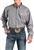 Mens Cinch® Solid Grey Pinpoint Oxford Buttondown Shirt - Grey