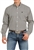 Mens Cinch® Khaki, Black & White Longsleeve Shirt