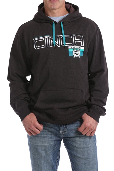 Mens Cinch® Logo Chocolate Hoodie