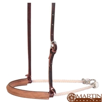 Martin Saddlery® Single Rope Tiedown Noseband w/Roughout Leather