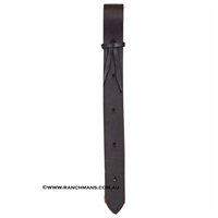 Ranchman's Oiled Red Latigo Leather Single Ply Off Billet