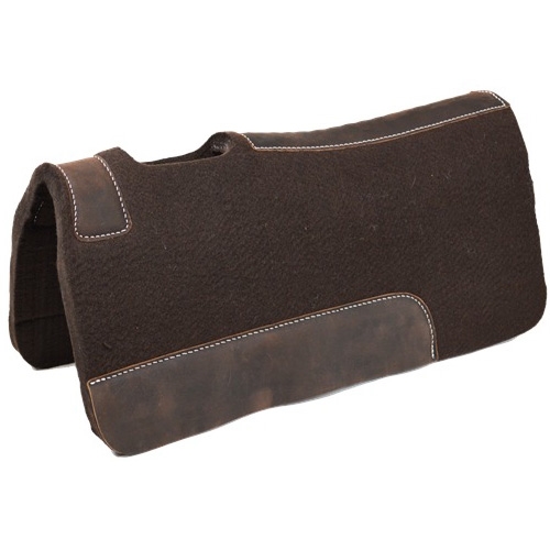 Ranchman's Contoured Felt Pony Saddle Pad - Brown