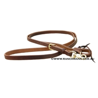 Ranchman's 5/8" x 8' Oiled Harness Leather Roping Reins