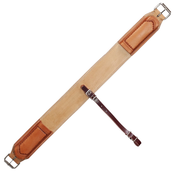 Ranchman's 3" Natural Leather Back Cinch-Shell Border