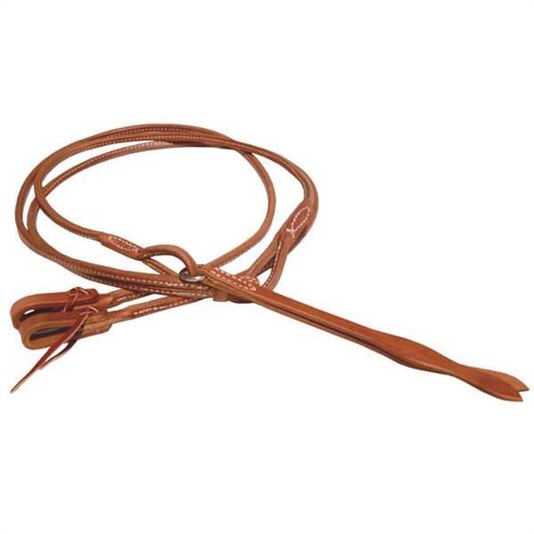 Ranchman's Harness Leather Rolled & Sewn Romel Reins