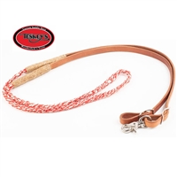 Teskey's Round Braided Rope With Leather Roping Rein