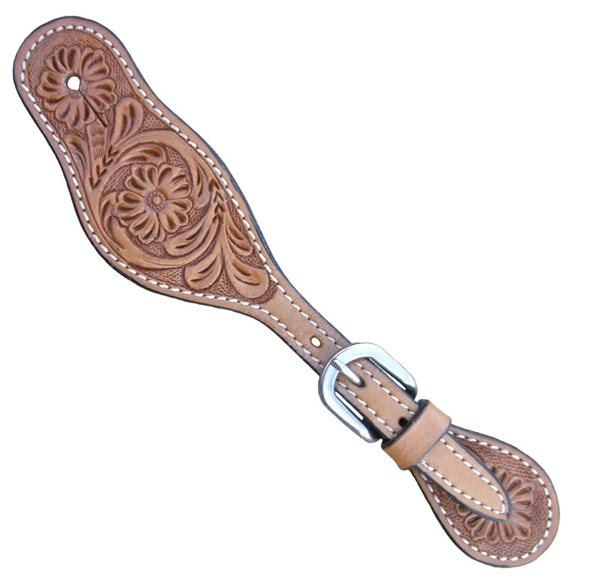 Ranchman's Youth Floral Tooled Spur Straps