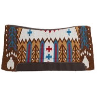 Showman® Contoured Wool Top Saddle Pad - Bear Paw