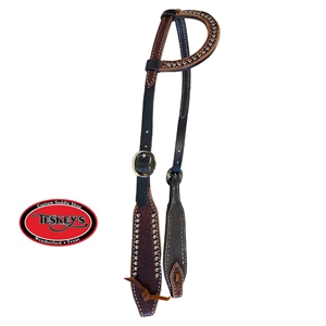Teskey's Sliding One Ear Headstall w/Bison Trim