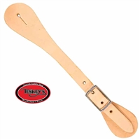 Teskey's Adult Straight Natural Skirting Leather Spur Straps