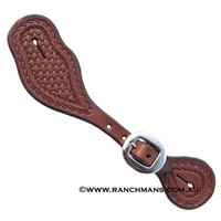 Ranchman's Ladies Shaped Running Rope Spur Straps