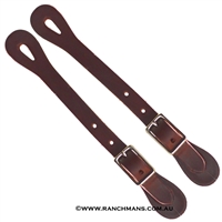 Ranchmans Ladies/Youth Straight Leather Spur Straps