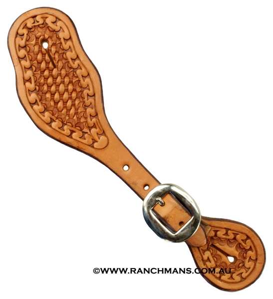 Ranchman's Ladies Shaped Running "W" Spur Straps
