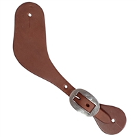 Ranchman's Mens Slick Leather Spur Straps w/Cart Buckles
