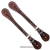 Ranchman's Men's Oiled Basket Weave Tooled Spur Straps
