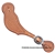 Ranchman's Mens Basket Stamp Spur Straps