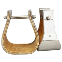 Ranchman's 4" Tread Stainless Steel Buckaroo Stirrups