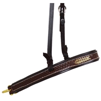 Ranchman's Dark Oil Basket Stamped Tie Down Noseband