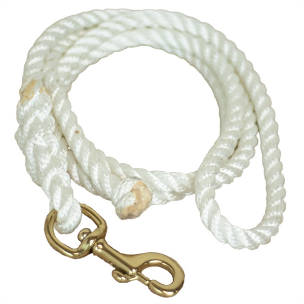Ranchman's Twisted Nylon Lead Rope-Brass Snap