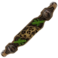 Showman® Cheetah & Cactus Breast Collar Wither Strap