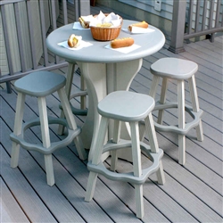 LEISURE ACCENTS BISTRO SET WITH 2 STOOLS