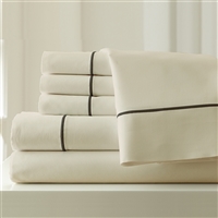 6 piece full size sheet set cotton polyester blend