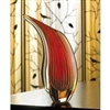 Art Glass Vase Crimson Sunset