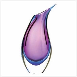 Swirl Art Glass Vase