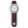 Pendulum Wall Clock in Dark Merlot Cherry and Nickel