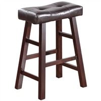 Dark Cherry Counter Stools - Set of 2