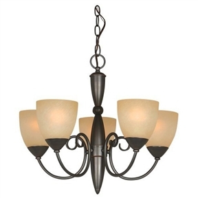 Berkshire Classic Style 5 light Bronze Chandelier